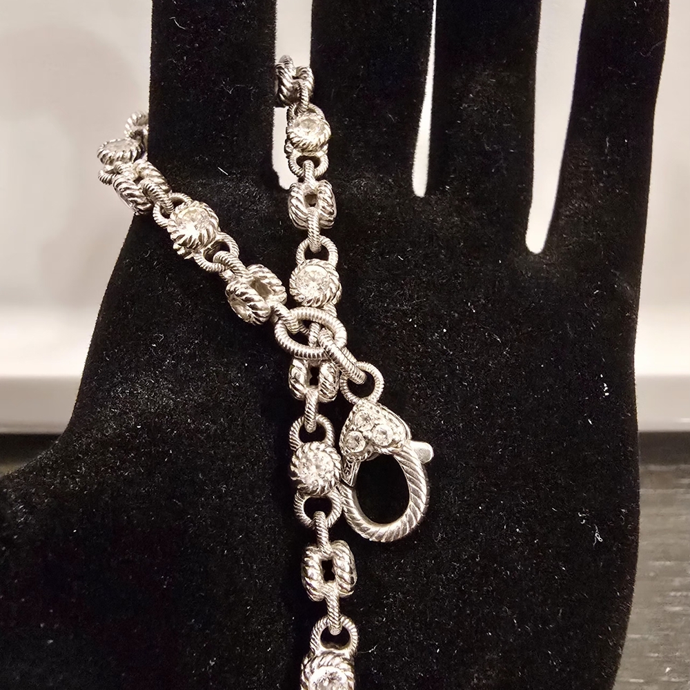Judith Ripka Silver Bracelet - Picture 2 of 8